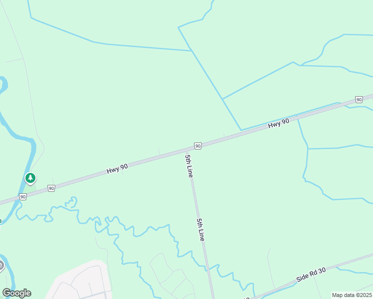 map of restaurants, bars, coffee shops, grocery stores, and more near in Simcoe County