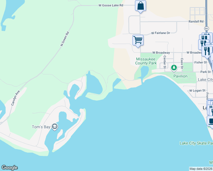 map of restaurants, bars, coffee shops, grocery stores, and more near 4117 West Redman Drive in Lake City