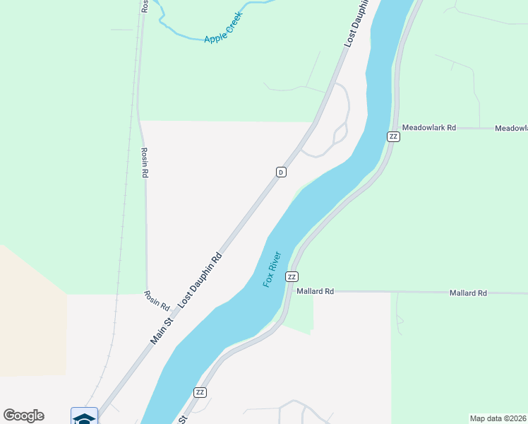 map of restaurants, bars, coffee shops, grocery stores, and more near 4306 Lost Dauphin Road in De Pere