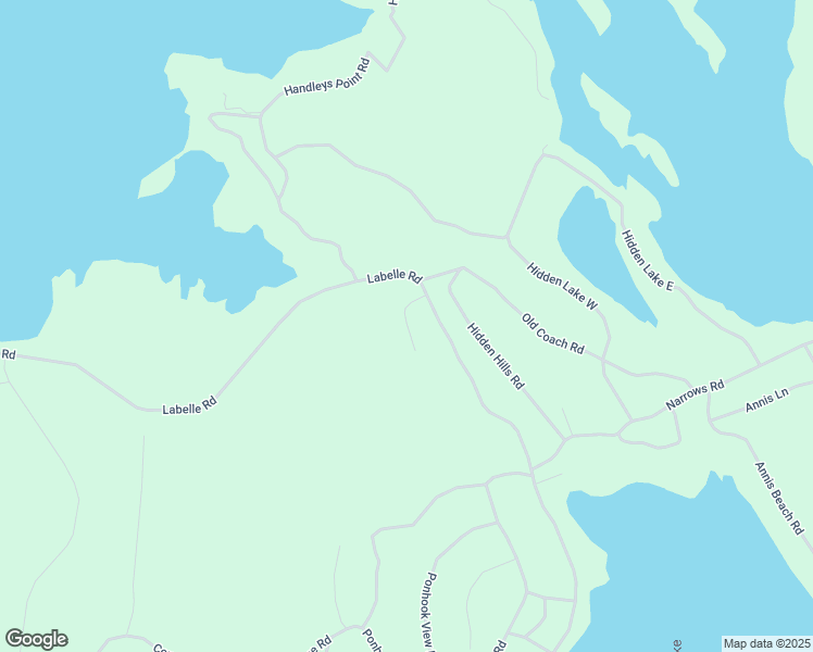 map of restaurants, bars, coffee shops, grocery stores, and more near Hunts Camp Lane in Region of Queens Municipality