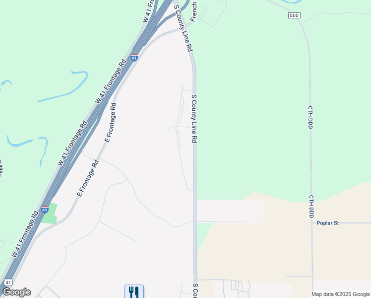 map of restaurants, bars, coffee shops, grocery stores, and more near 811 County Road U in Wrightstown