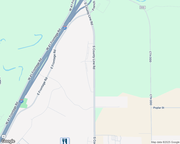 map of restaurants, bars, coffee shops, grocery stores, and more near 811 County Road U in Wrightstown