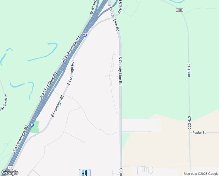 map of restaurants, bars, coffee shops, grocery stores, and more near 811 County Road U in Wrightstown