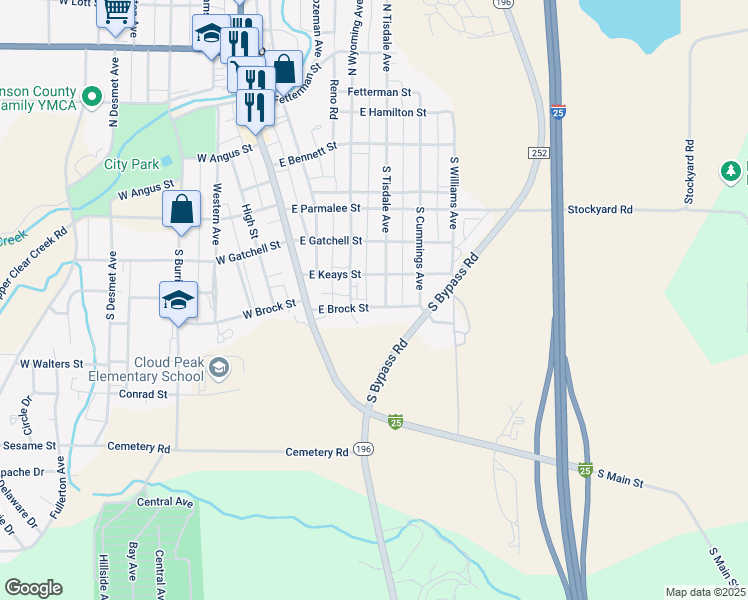 map of restaurants, bars, coffee shops, grocery stores, and more near 397 East Brock Street in Buffalo