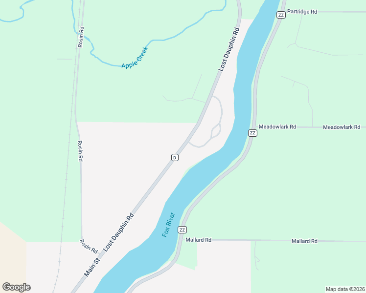 map of restaurants, bars, coffee shops, grocery stores, and more near 4167-4399 Lost Dauphin Rd in De Pere