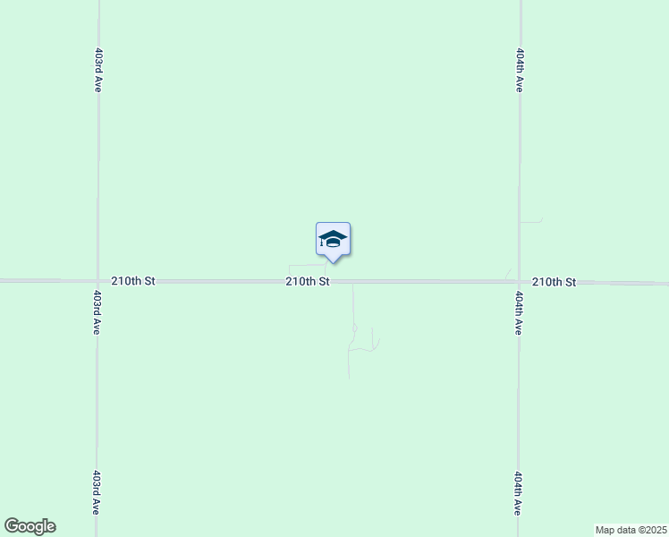 map of restaurants, bars, coffee shops, grocery stores, and more near 40354 210th Street in Huron