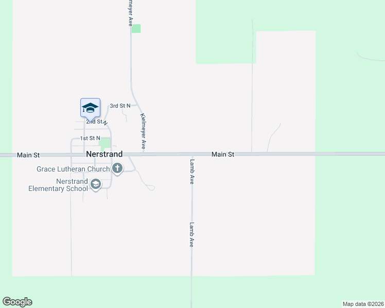 map of restaurants, bars, coffee shops, grocery stores, and more near Main Street in Nerstrand