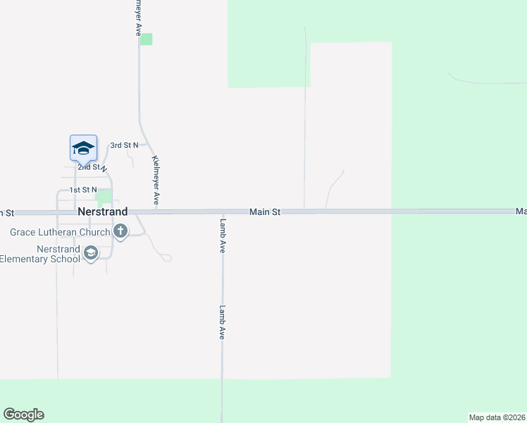 map of restaurants, bars, coffee shops, grocery stores, and more near Main Street in Nerstrand