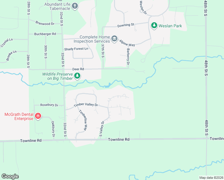 map of restaurants, bars, coffee shops, grocery stores, and more near 3830 North Valley Drive in Wisconsin Rapids