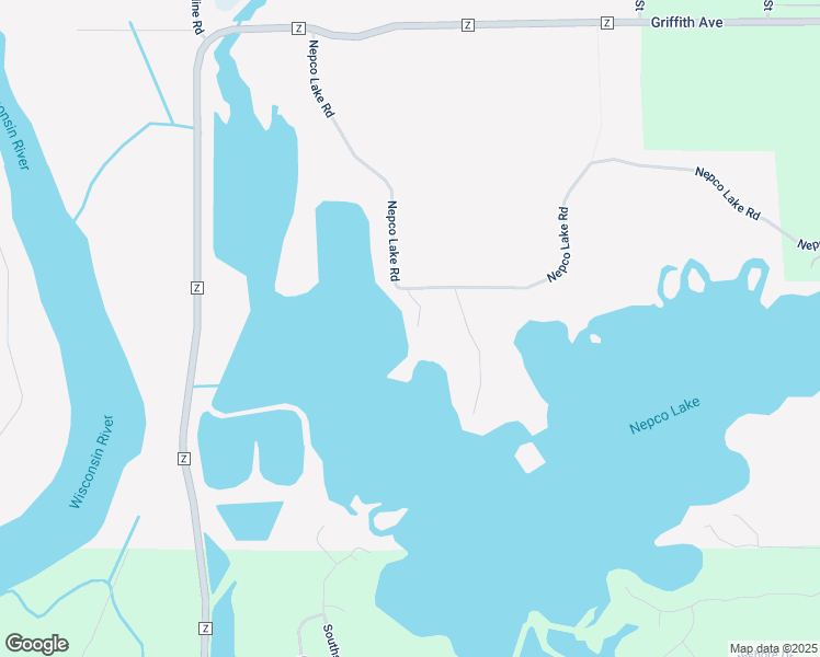 map of restaurants, bars, coffee shops, grocery stores, and more near 230 Nepco Lake Road in Wisconsin Rapids