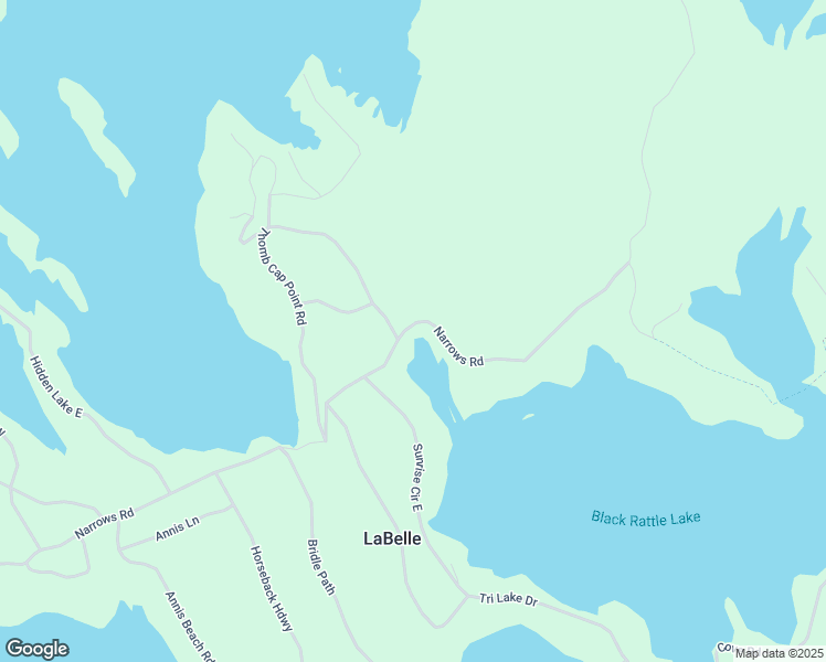 map of restaurants, bars, coffee shops, grocery stores, and more near Narrows Road in Region of Queens Municipality