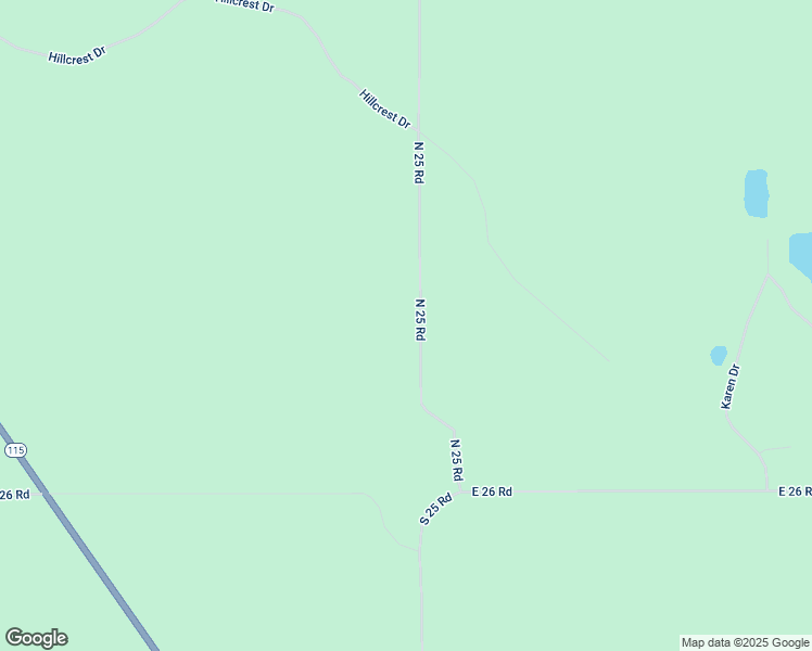 map of restaurants, bars, coffee shops, grocery stores, and more near 353 North 25 Road in Boon
