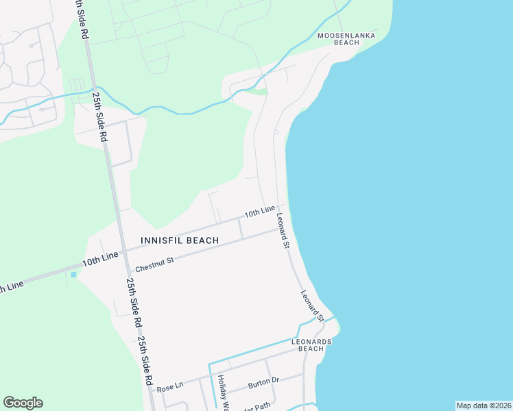 map of restaurants, bars, coffee shops, grocery stores, and more near 648 10th Line in Innisfil