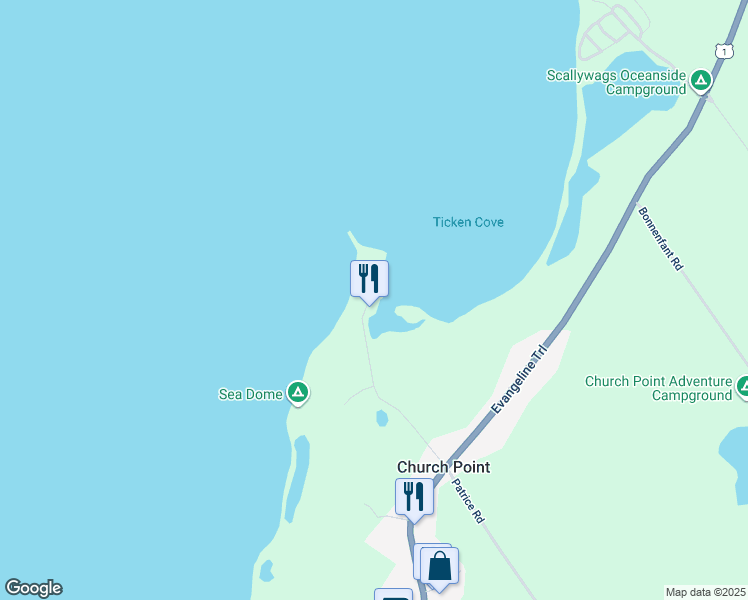 map of restaurants, bars, coffee shops, grocery stores, and more near 11 Patrice Road in Clare