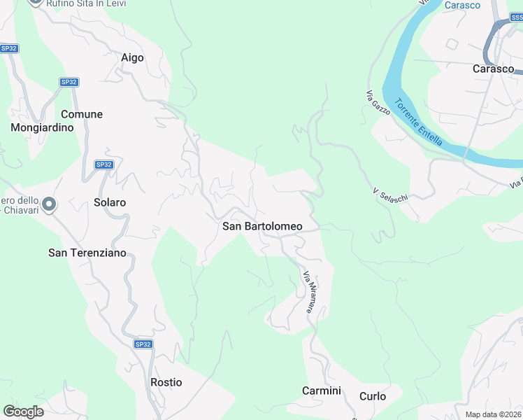 map of restaurants, bars, coffee shops, grocery stores, and more near 43 Via al Castello in San Bartolomeo
