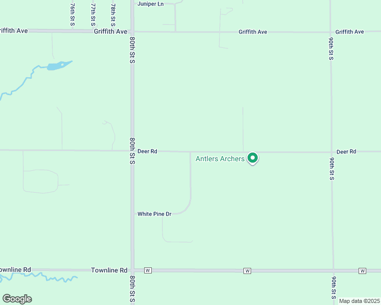 map of restaurants, bars, coffee shops, grocery stores, and more near 8199 White Pine Drive in Wisconsin Rapids