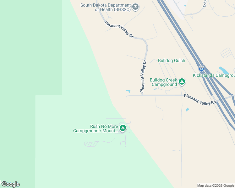 map of restaurants, bars, coffee shops, grocery stores, and more near 21125 Pleasant Valley Road in Sturgis