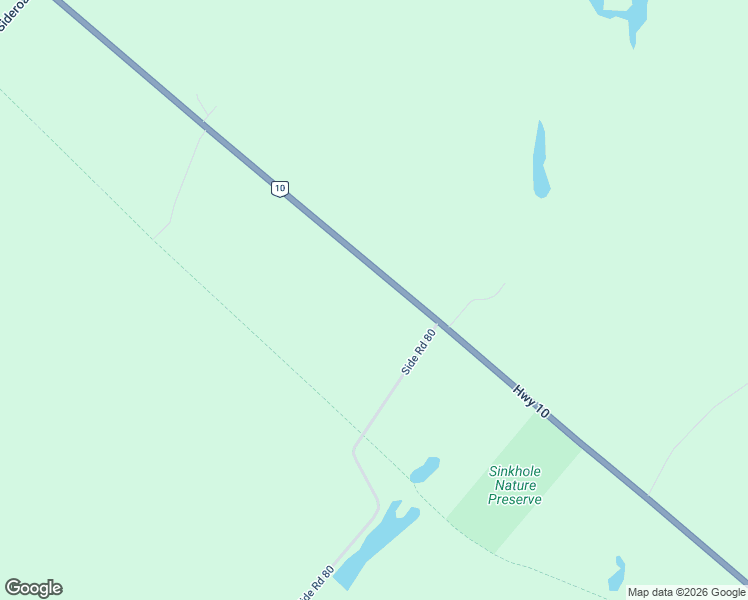 map of restaurants, bars, coffee shops, grocery stores, and more near 775678 Ontario 10 in Chatsworth