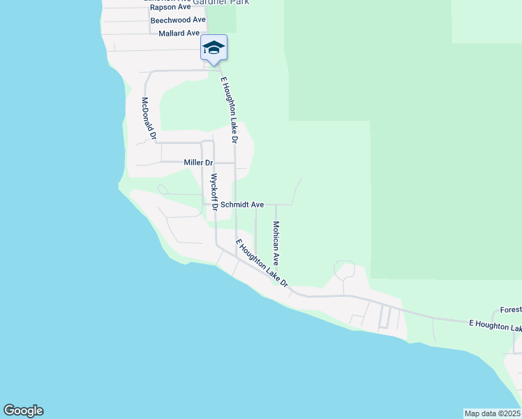 map of restaurants, bars, coffee shops, grocery stores, and more near 101-199 Hardwood Avenue in Roscommon