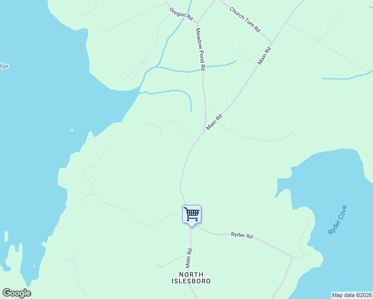 map of restaurants, bars, coffee shops, grocery stores, and more near 934 Main Road in Islesboro