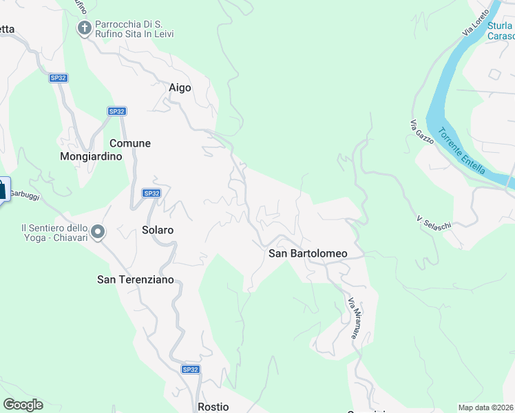 map of restaurants, bars, coffee shops, grocery stores, and more near 43 Via al Castello in San Bartolomeo