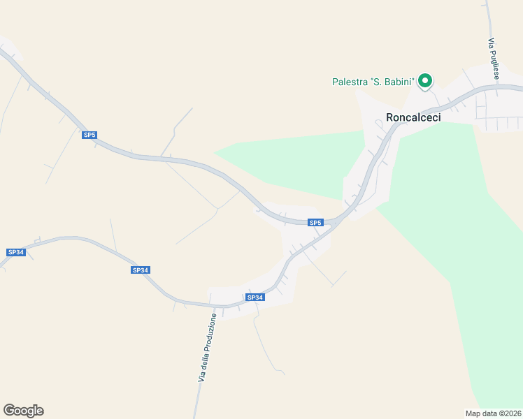 map of restaurants, bars, coffee shops, grocery stores, and more near 22 SP5 in Roncalceci