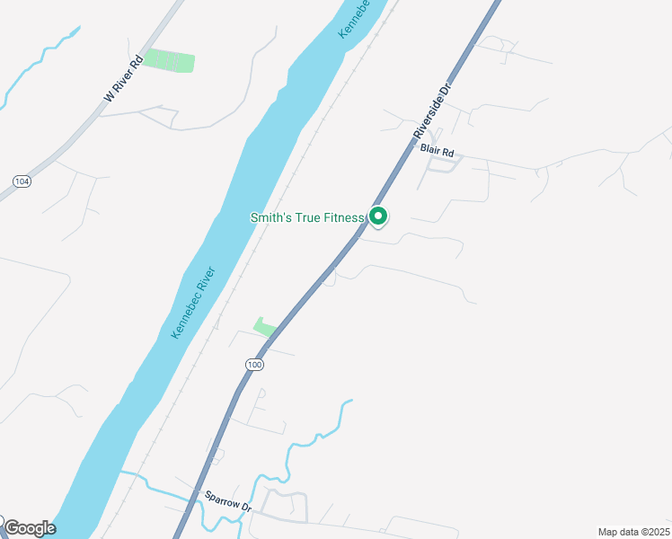 map of restaurants, bars, coffee shops, grocery stores, and more near 30 Riggs Brook Lane in Augusta