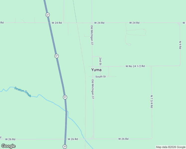 map of restaurants, bars, coffee shops, grocery stores, and more near 101 East South Street in Mesick