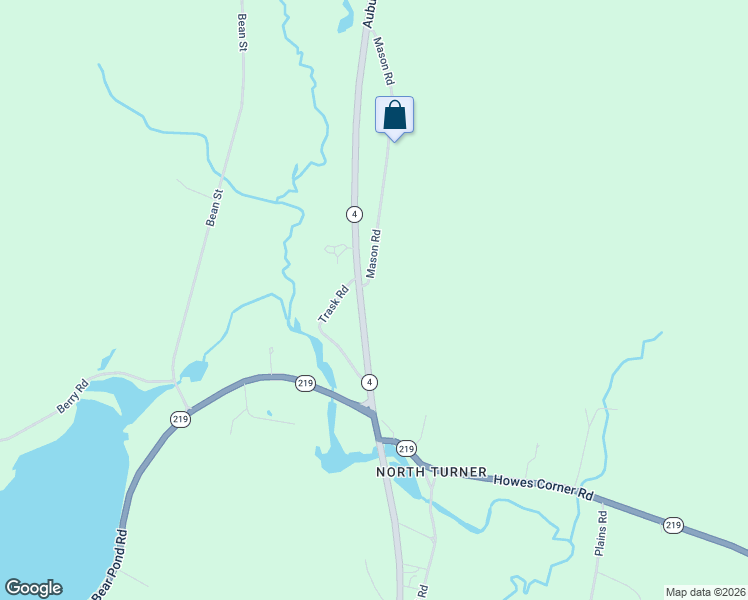 map of restaurants, bars, coffee shops, grocery stores, and more near 2523 Maine 4 in Turner