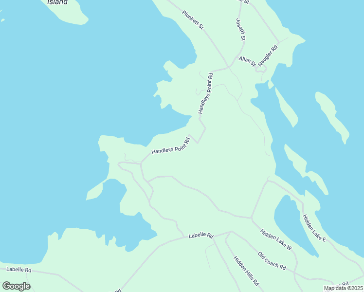 map of restaurants, bars, coffee shops, grocery stores, and more near Handleys Point Road in Region of Queens Municipality