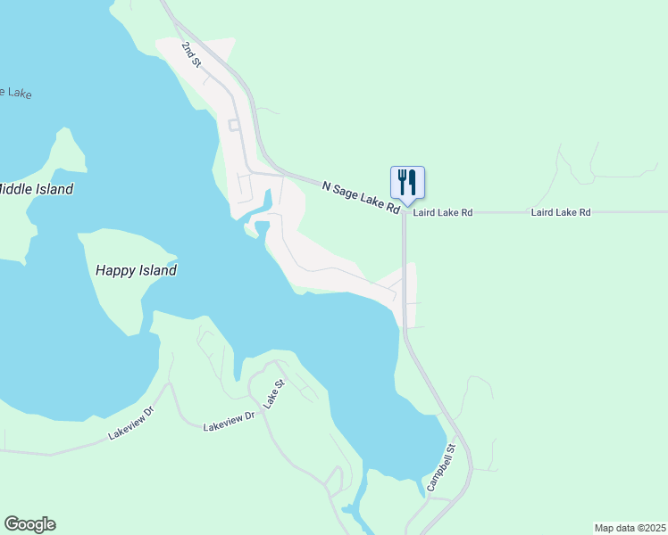 map of restaurants, bars, coffee shops, grocery stores, and more near Francis Road in Ogemaw County