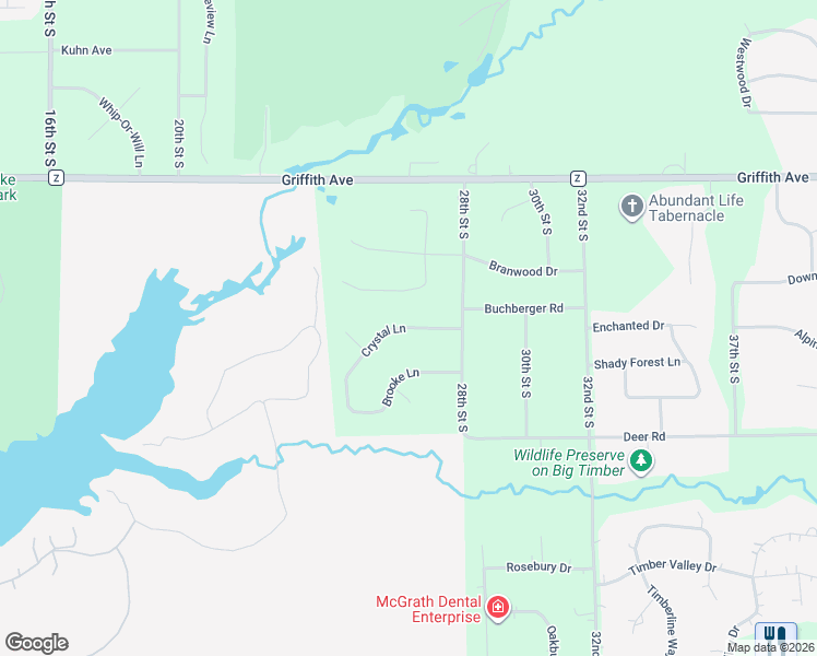 map of restaurants, bars, coffee shops, grocery stores, and more near Crystal Lane in Wood County