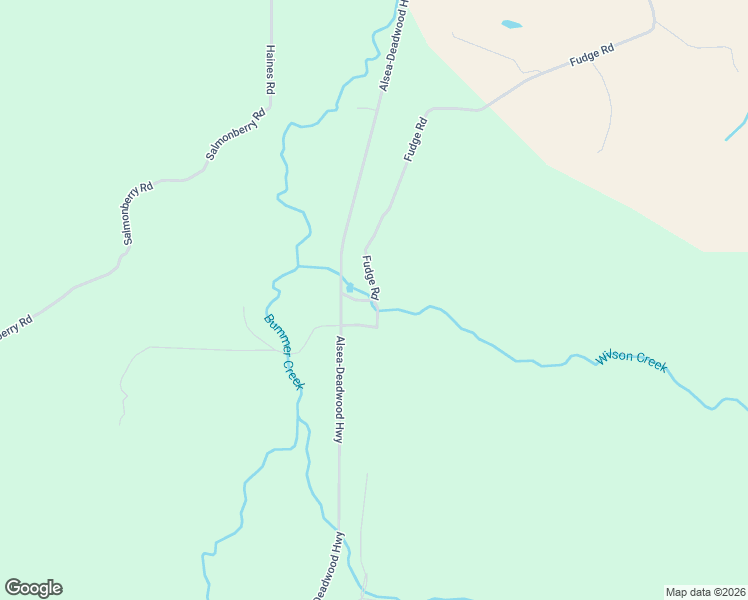 map of restaurants, bars, coffee shops, grocery stores, and more near 26578 Fudge Road in Alsea