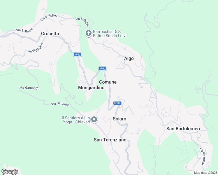 map of restaurants, bars, coffee shops, grocery stores, and more near 7 SP32 in Comune