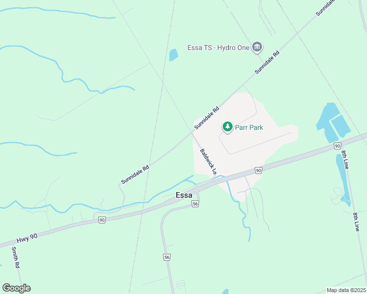 map of restaurants, bars, coffee shops, grocery stores, and more near 2403 Sunnidale Road in Utopia