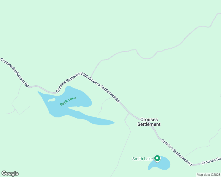 map of restaurants, bars, coffee shops, grocery stores, and more near 104 Crouses Settlement Road in Crouses Settlement