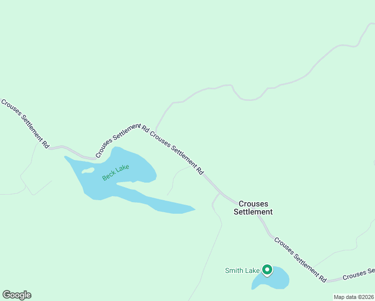 map of restaurants, bars, coffee shops, grocery stores, and more near 102 Crouses Settlement Road in Crouses Settlement