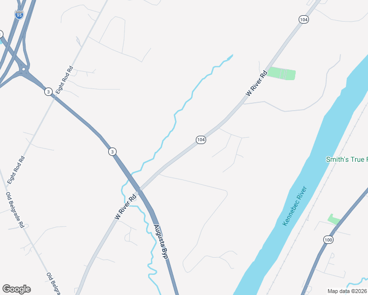 map of restaurants, bars, coffee shops, grocery stores, and more near 490 West River Road in Augusta