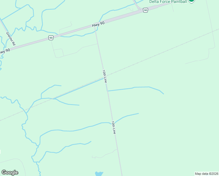 map of restaurants, bars, coffee shops, grocery stores, and more near 8747 10th Line in Thornton