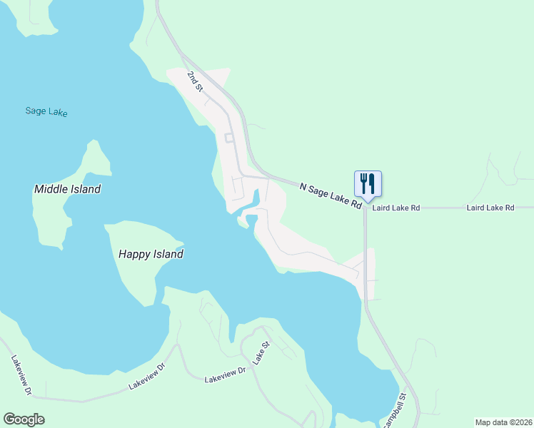 map of restaurants, bars, coffee shops, grocery stores, and more near 4998 Francis Rd in Ogemaw