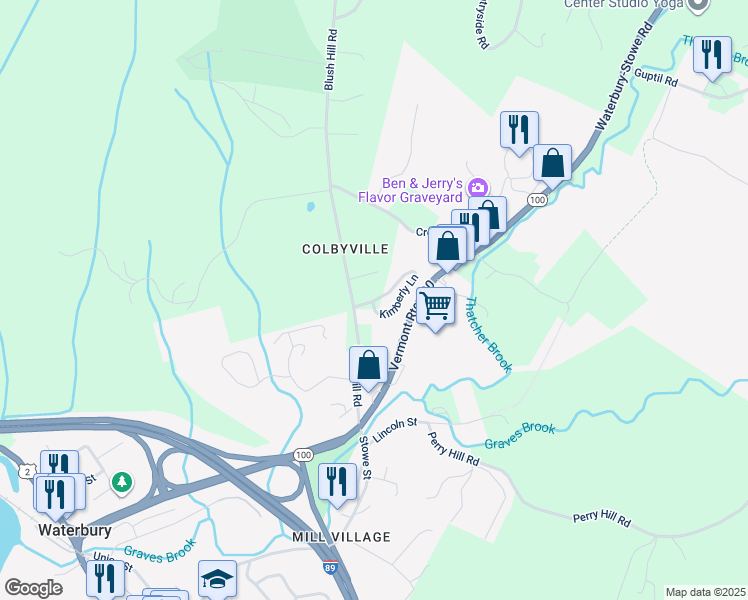 map of restaurants, bars, coffee shops, grocery stores, and more near 308 Blush Hill Road in Washington County
