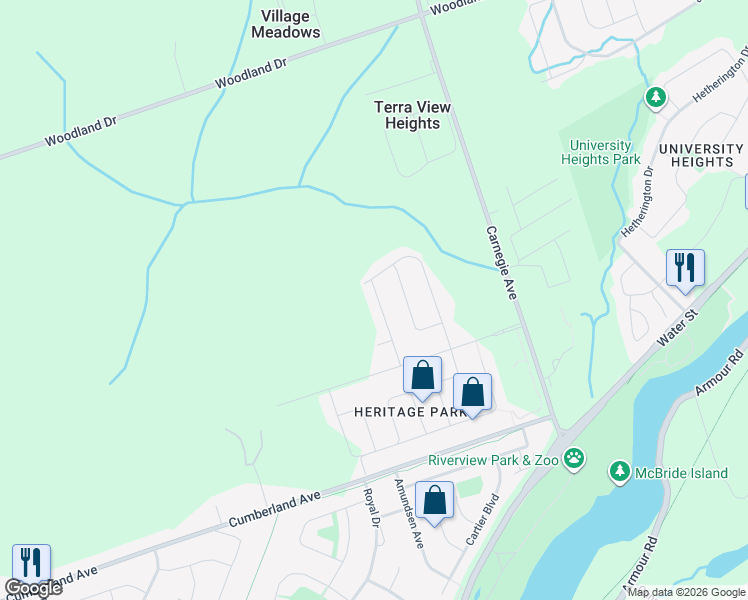 map of restaurants, bars, coffee shops, grocery stores, and more near 749 Sawmill Road in Peterborough