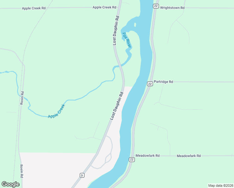 map of restaurants, bars, coffee shops, grocery stores, and more near 4026 Lost Dauphin Road in De Pere