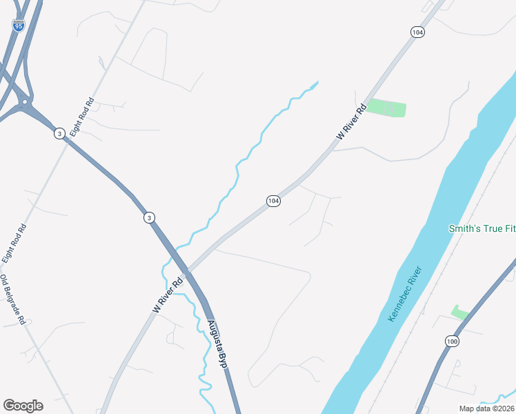 map of restaurants, bars, coffee shops, grocery stores, and more near 490 West River Road in Augusta