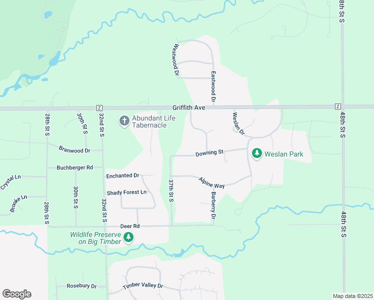 map of restaurants, bars, coffee shops, grocery stores, and more near 3731 Downing Street in Wisconsin Rapids