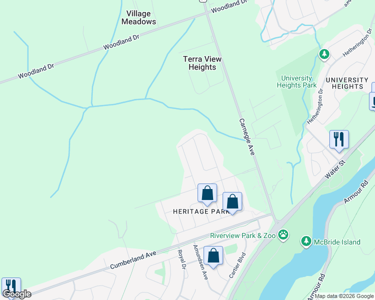 map of restaurants, bars, coffee shops, grocery stores, and more near 749 Sawmill Road in Peterborough