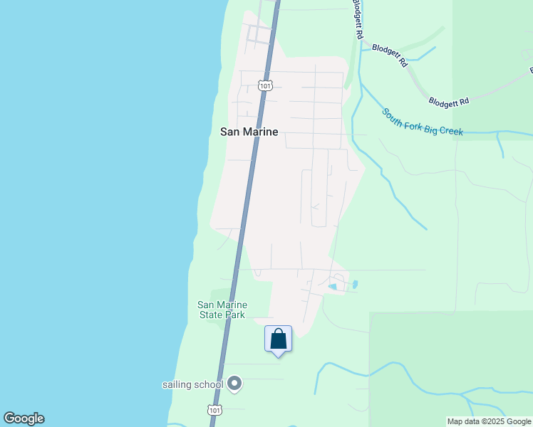 map of restaurants, bars, coffee shops, grocery stores, and more near 5770 U.S. 101 in Yachats