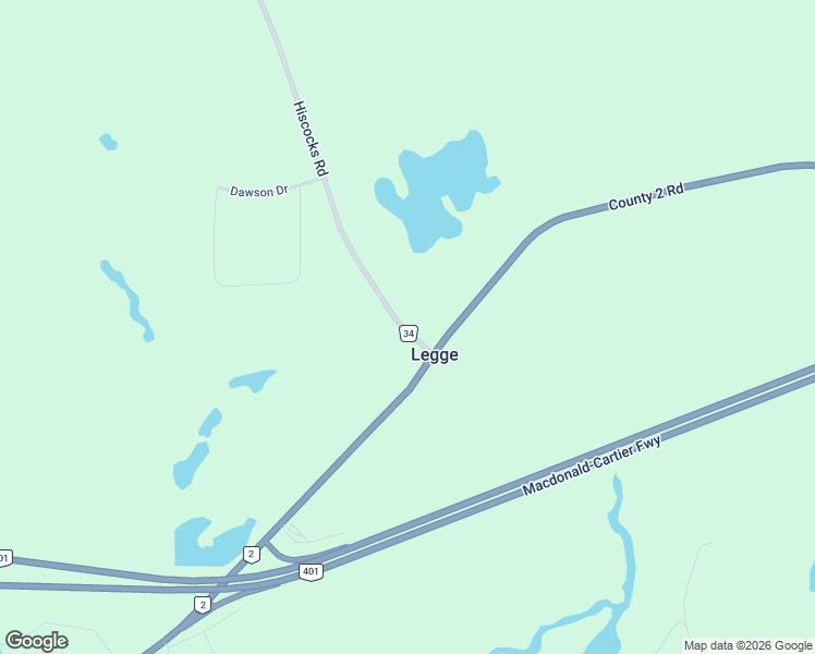 map of restaurants, bars, coffee shops, grocery stores, and more near 2938 Hiscocks Road in Gananoque