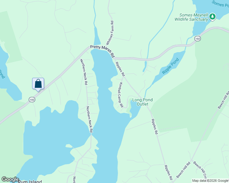 map of restaurants, bars, coffee shops, grocery stores, and more near 75 Ripples Road in Mount Desert