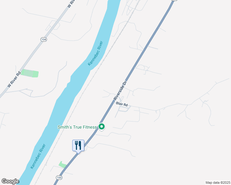 map of restaurants, bars, coffee shops, grocery stores, and more near 2-98 Hummingbird Lane in Augusta
